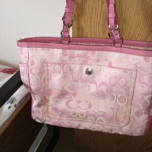 Coach  Signature Logo  6429 Tote Handbag XL Clean Roomy VGC